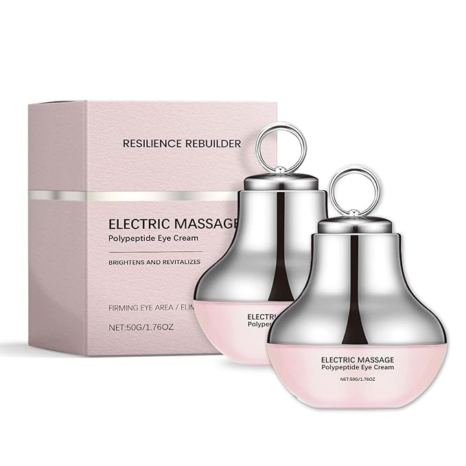 Electric Massage Eye Cream for Dark Circle, Firm and Smooth of Fine Lines, Multi-peptide Firming Eye Tightener, Anti-Aging Eye Cream for Puffiness and Bags Under Eyes Cream (2)