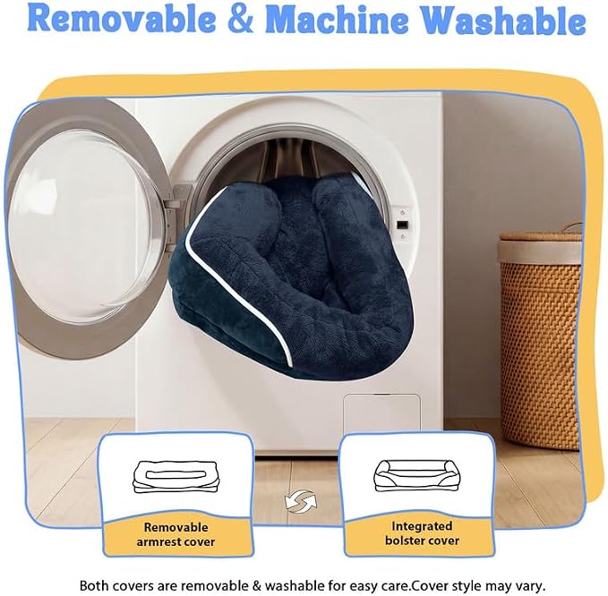 Waterproof Orthopedic XL Dog Bed for Large and Extra Large Dogs | Egg Crate Foam, 4-Sided Bolster Support, Waterproof Liner, Non-Slip Bottom, Machine Washable Cover, 42 x 30 Inch