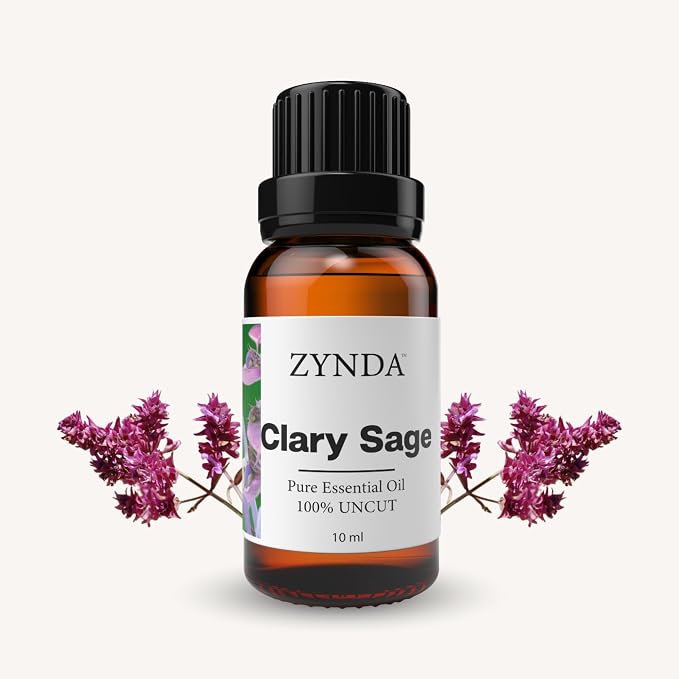 Clary Sage Essential Oil – 100% Pure & Organic | Calming Clary Sage Oil for Skin, Hair & Diffuser | Relaxing Aromatherapy Blend | Lab-Tested Essential Oils – Made in USA, 10mL