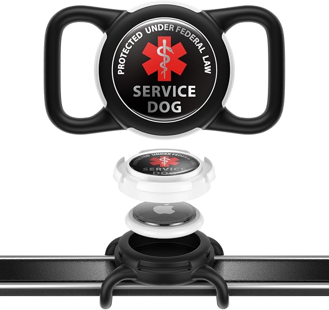 Waterproof AirTag Holder for Dog Collar, Soft Slide-On Dog AirTag Holder | Full-Body Protection, No-Dangle Fit, Ultra-Durable, Lightweight, Tool-Free Installation, Fits Dog & Cat Collars