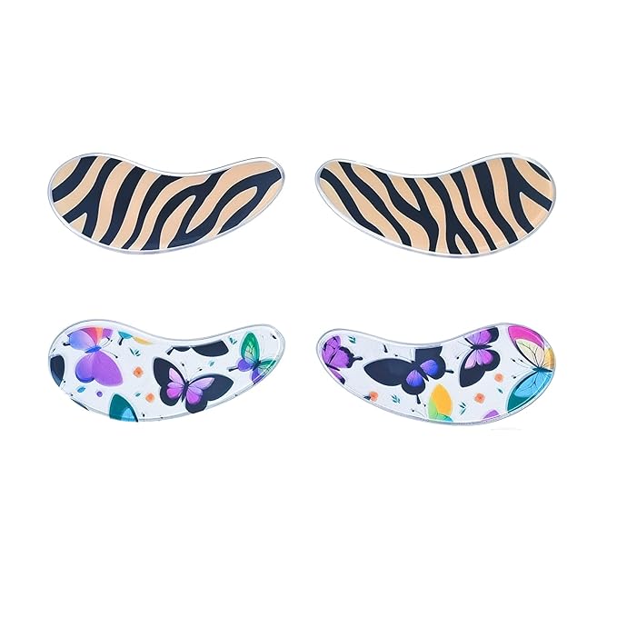 PERMANIA Under Eye Patch Silicone for Lash Lift & Lash Extensions Remover, Cute Cartoon Reusable and Soft Makeup Beauty Tools (4 pcs)