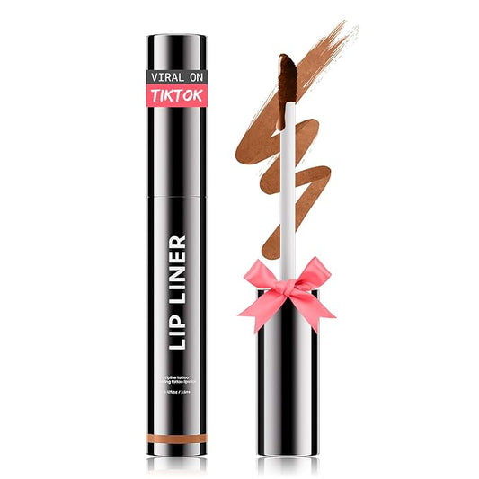OETUIOW Lip Stain Lip Gloss, Long Lasting & Waterproof Non-Stick Cup Highly Pigmented Natural Finish for All Skin Types (Cocoa)