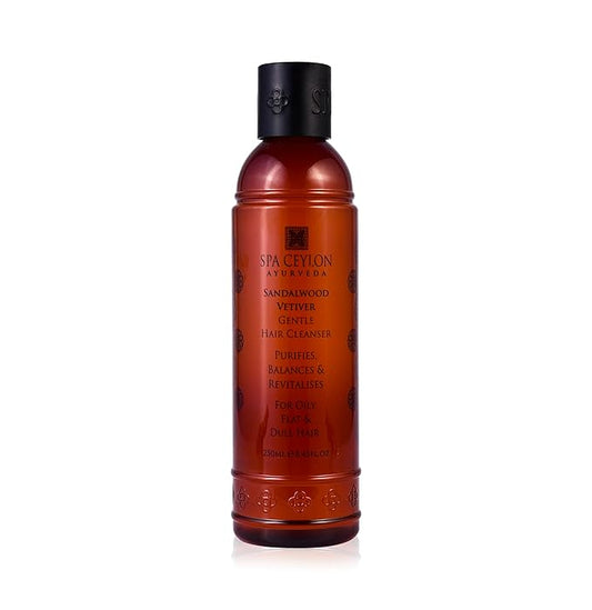 SPA CEYLON Sandalwood Vetiver Gentle Cleanser | Sulfate-Free Shampoo | Oily Flat & Dull Hair Care | Natural