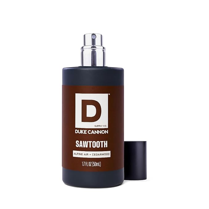 Duke Cannon Proper Cologne Sawtooth | Men's Eau de Parfum | Alpine Air and Cedarwood | Fresh, Woodsy, Long-Lasting Scent | 1.7 fl oz