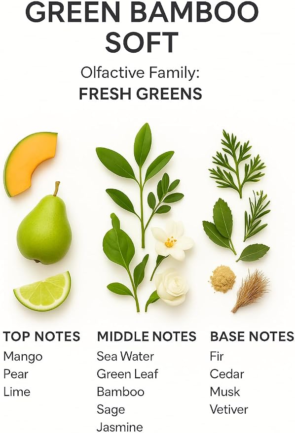 SevenAromas Green Bamboo Soft | 145ml 5oz Hotel Scent Diffuser Oil | Fresh Green | Bamboo, Jasmine & Cedar | Luxury Aromatherapy