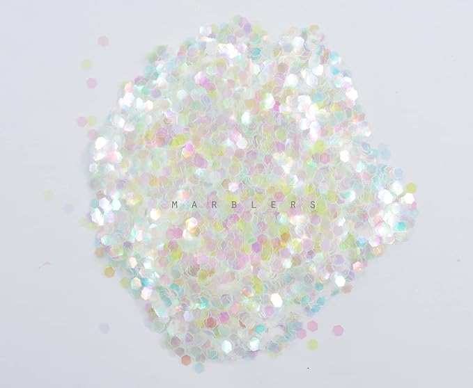 MARBLERS Chunky Rainbow Face & Body Glitter [Max] 0.18oz (5g) | Chunky | Chopped | Flake | Non-Toxic | Vegan | Cruelty-Free | Festival, Rave & Party Makeup | Eye, Hair, Nail Polish, Eyeshadow