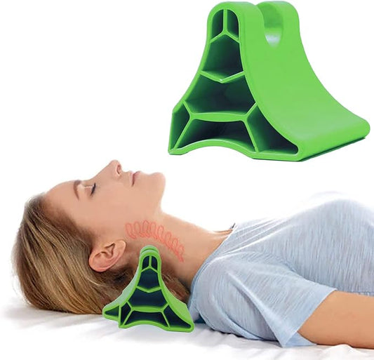 Occipital Release Tool, Portable Cervical Vertebra Suboccipital Release Device, Handheld Deep Muscle Trigger Acupressure Point Massager, Pain Relief for Headache Migraine Neck Shoulders Back (Green)