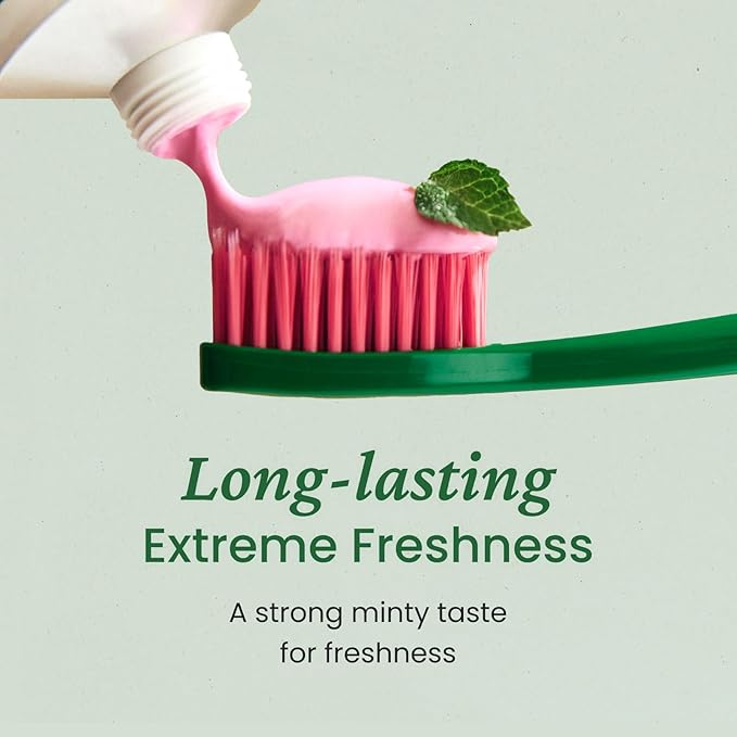 EUTHYMOL Original Pink Toothpaste (3.7fl oz*3, Pack of 3) - Fluoride-Free Toothpaste for Sensitive Teeth & Gum. Bad Breath, Cavity Prevention, 12-Hour Long Lasting Freshness with Wintergreen