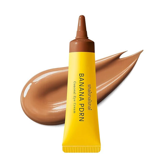 shaishaishai BANANA PDRN Conceal - Hydrating Under Eye Cream & Dark Circle Coverage, Advanced Formula with PDRN + Ectoin, Non-Sticky, Korean Skincare, 0.52 oz (Toffee)