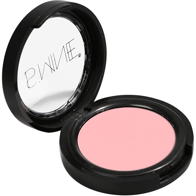 IS'MINE ISMINE Single Eyeshadow Powder Palette, Matte Light Pink, High Pigment, Longwear Single Eye Makeup for Day & Night
