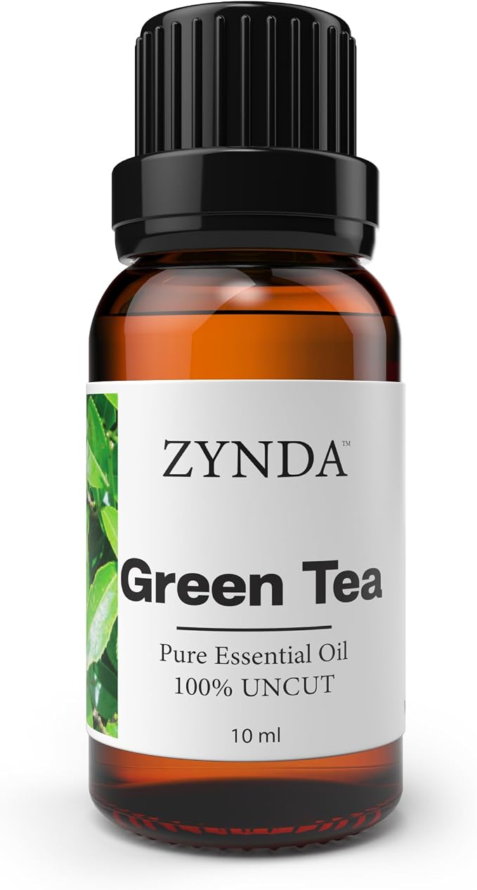 Green Tea Oil 100% Pure & Natural – Premium Aromatherapy Grade, Uncut Green Tea Essential Oil for Skin, Diffuser, Hair & Massage, Refreshing Fragrance (10ml)