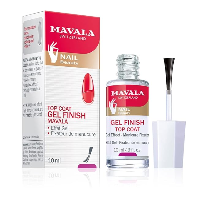 Mavala Nail Top Coat, Gel Finish, 0.3 Ounce