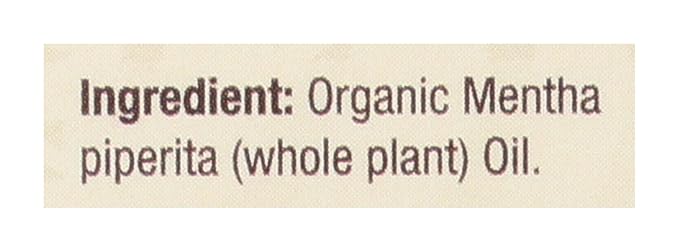 Nature’s Answer USDA Organic Peppermint Essential Oil, 100% Pure | Natural Aromatherapy Oil for Diffuser/Humidifier, Steam Distilled 0.5 fl oz. (15ml) | Made in USA