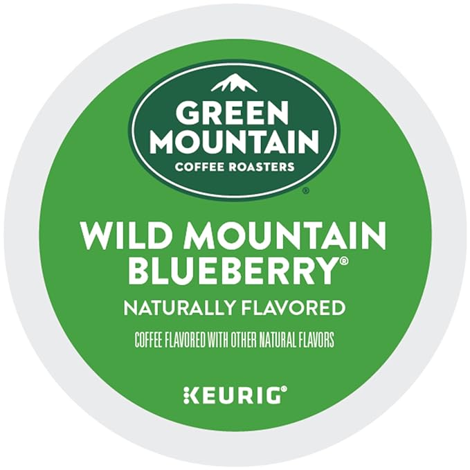 Green Mountain Coffee Roasters Wild Mountain Blueberry Keurig Single-Serve K-Cup pods, Light Roast Coffee, 72 Count