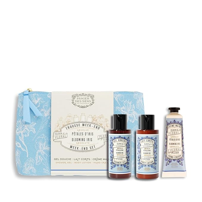 Panier des Sens Body Lotion, Moisturizer - Made in France 97% natural - 8.45 Floz/250 ml (Iris Set)