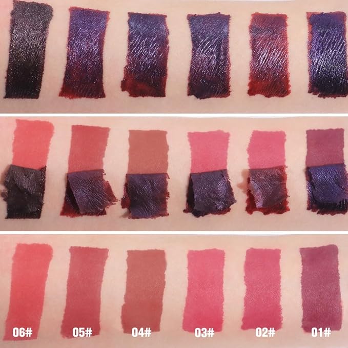 Matte Liquid Lip Stain Peel Off Lip liner Tattoo with Tweezer, Maroon Red Liquid Lipstick Lipstain Long Lasting Waterproof for Women, Highly Pigmented Not Faded Smudge-proof Easy to Apply, 01