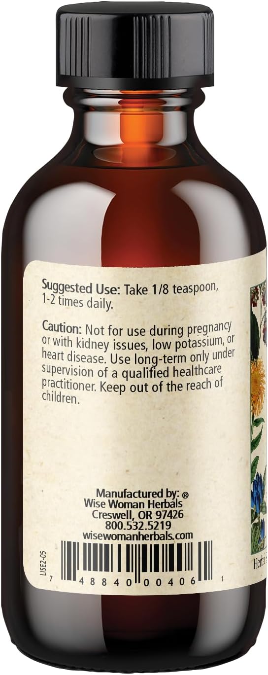 Wise Woman Herbals Licorice Botanical Syrup (Formerly Solid Extract) 4:1, Alcohol-Free, Herbal Digestive Comfort, Adrenal Balance, Immune, Respiratory & Healthy Inflammatory Response Support, 2 Fl Oz