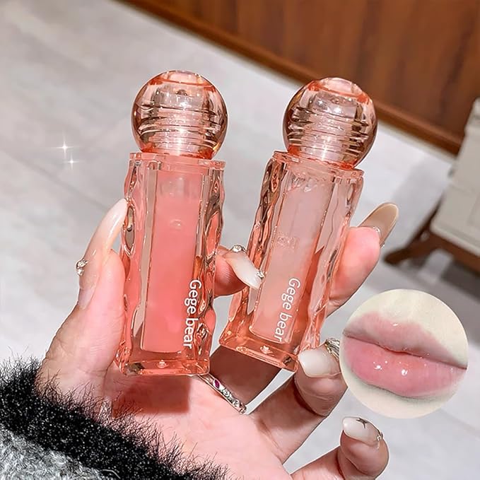 3 Pcs Nourishing Fruity Lip Oil Set, Hydrating Long Lasting Lip Gloss Plumping Moisturising Lip Balm, No-Sticky Gloss Lip Care for Girls & Women