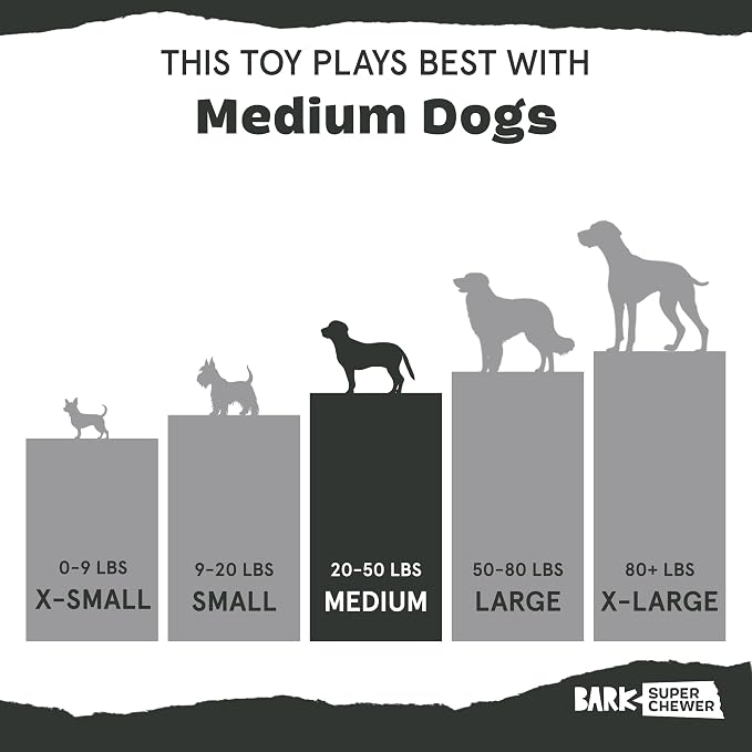 BarkBox Treat Meat Hot Dog Dog Toy - Toy for Medium Dogs