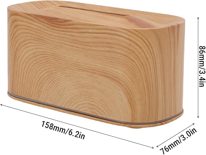 Asixxsix Essential Oil Diffuser, Aromatherapy Diffuser Cool Mist Humidifier with 7 Colors Light, Scent Aromas Diffuser, Quiet Flame Diffuser for Essential Oil, Home, Office, Bedroom (Light Wood