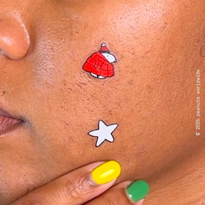 Starface Hydro-Star Pimple Patches + Big Red Snoopy Compact, Absorb Fluid and Reduce Redness, Hydrocolloid, Vegan and Cruelty-Free Skincare (32 Count)