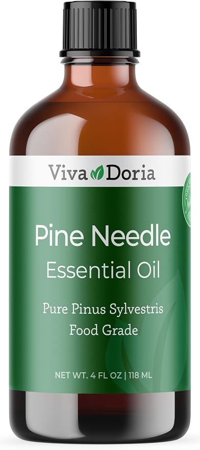 Viva Doria Pine Needle Essential Oil, 100% Pure, Natural, Pine Essential Oil, Undiluted, for Aromatherapy | Food Grade, 118 mL (4 Fluid Ounce)