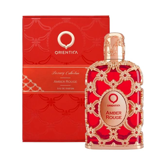 Orientica Luxury Collection Amber Rouge Eau De Parfum 5oz / 150ml – Woody, Amber, Saffron, Praline, Jasmine, Orange, Oak Moss, Seaweed – Arabic Perfume for Men & Women