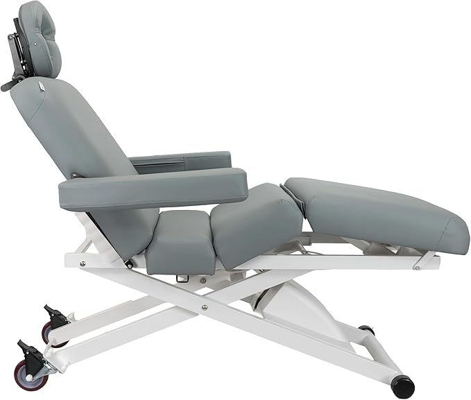 SKINACT Cleo Electric Spa Treatment Table, Facial Massage Bed ADA Compliant (Gray)