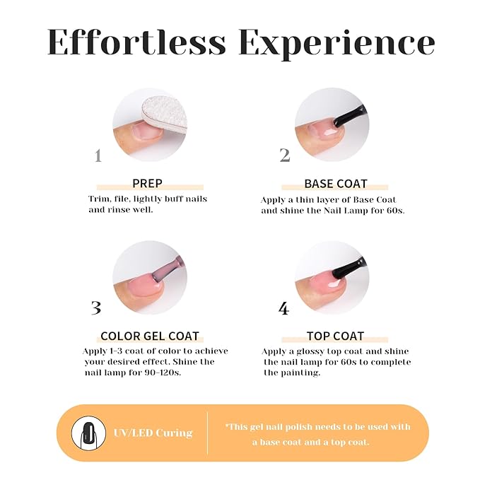 Pastel Orange Yellow Gel Nail Polish, 0.51 Fl Oz UV/LED Soak Off Harvest Yellow Gel Polish for Manicure Salon or DIY Nail Art at Home,Summer Fall Color- GP0113