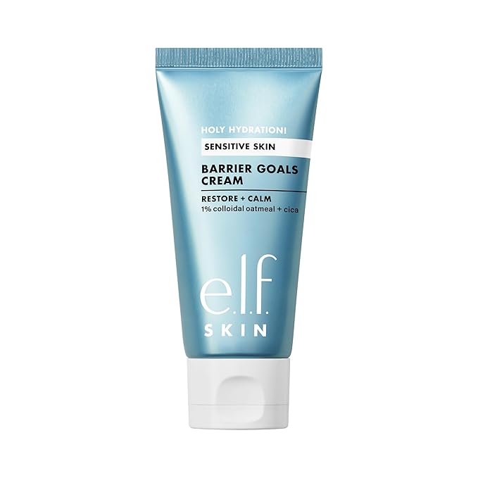 e.l.f. SKIN Holy Hydration! Barrier Goals Cream, Rich Face Moisturizer For Hydrating & Soothing, Helps Visibly Reduce Redness, Vegan & Cruelty-Free
