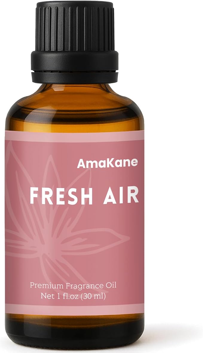 AmaKane Fresh Air Fragrance Oil, Summer Essential Oil for Diffuser, Fragrance Oil for Candle Making, DIY Soap Making Scents, Diffuser Oils for Home, Aromatherapy Oils, 30ml