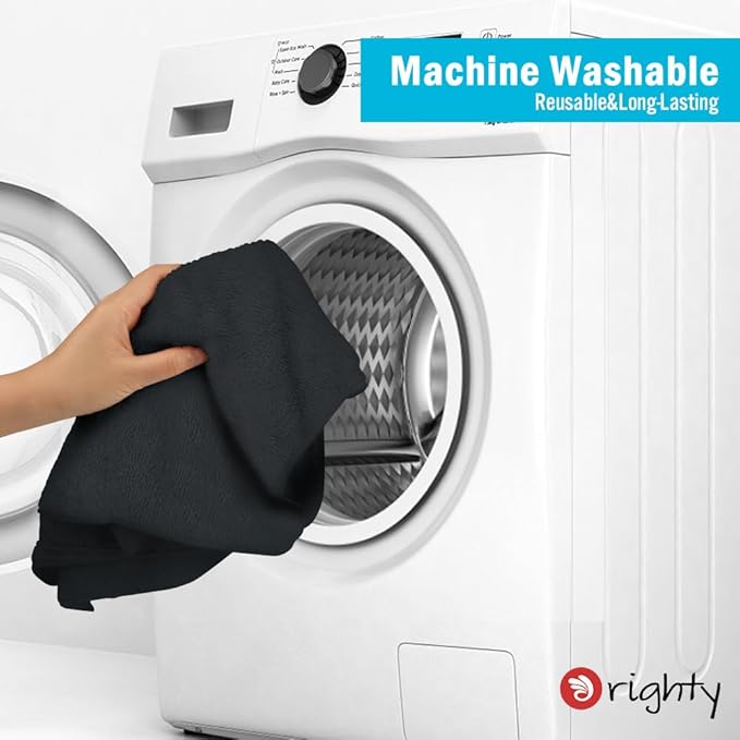 Orighty Black Microfiber Hand Towels, 24Pcs 16x28'', Quick Drying&Absorbent