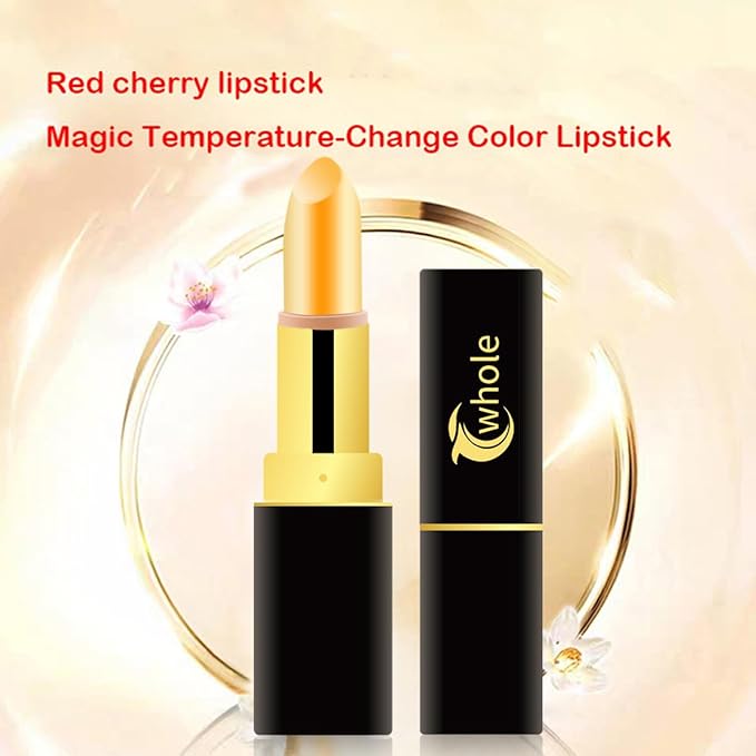 LEONTY Red cherry lipstick Magic Temperature-Change Color Lipstick Moisturizing Lipstick Long Lasting for men and women