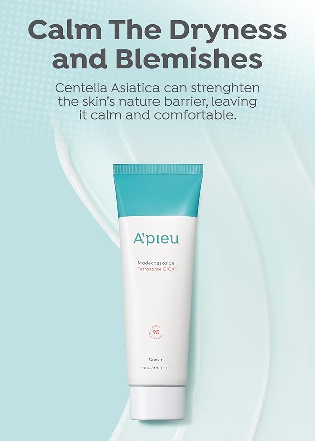 A’PIEU Madecassoside Skincare Bundle – Moisture Gel Cream & Tetrasome Cica Cream (2 x 1.69 fl oz) – Hydrating & Calming Set for Dry, Sensitive, and Combination Skin – Centella Asiatica, Panthenol