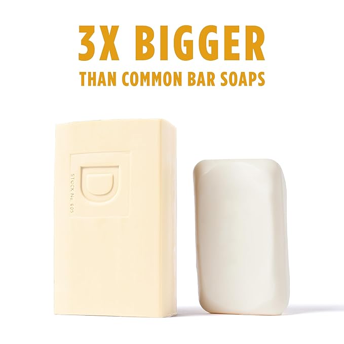 Duke Cannon Supply Co. Big Brick of Soap Bar for Men Holiday Edition - Rudolph's Much Deserved Night Cap (Cinnamon and Antique Wood Scent), 10 oz. (3 Pack)