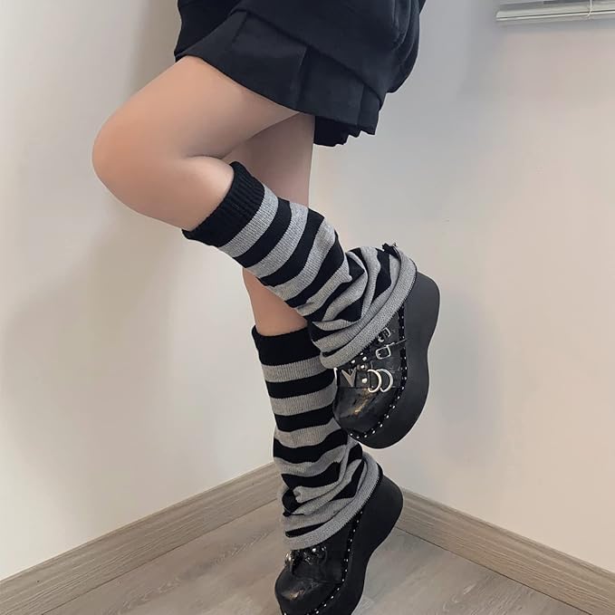 Sexybody Women's Leg Warmers Fashion Knit Warmers Long Socks Cute Y2K Kawaii Japanese Lolita Harajuku Accessories for Girls