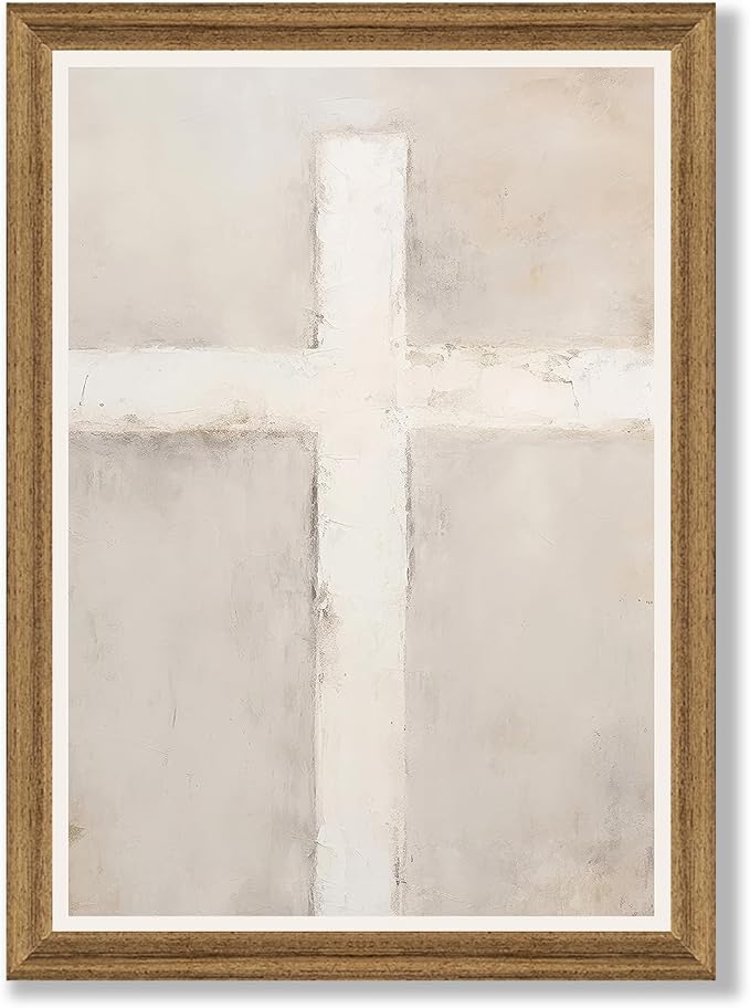 Fantasy Artists Christian Cross Wall Art – Reverent Symbol of Faith and Redemption, Sacred Religious Artwork for Church, Prayer Room & Faith-Centered Home,16W X 24H