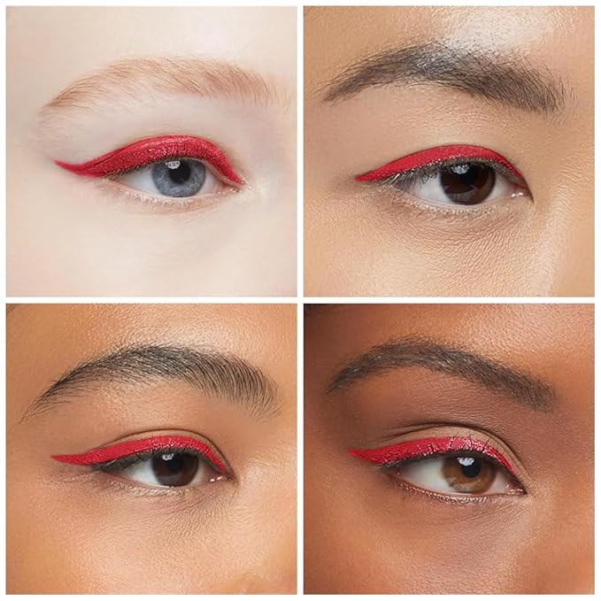 evpct 1Pcs Red Gel Eyeliner Pencil Eye Black Face Paint Stick Makeup Set Waterproof Matte Cream Crayon Eyeliner Pencil Set Cat Eye Liners Eyeshadow Guide delineador de ojos contra el agua