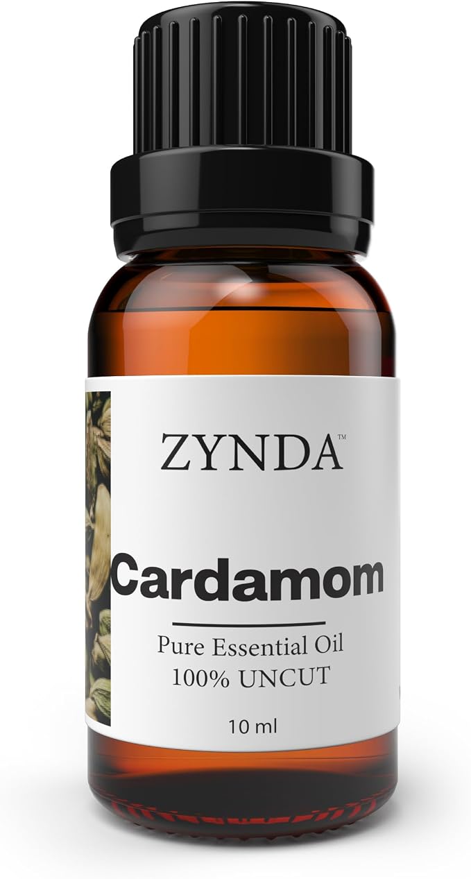 Cardamom Essential Oil – 100% Pure & Natural Aromatherapy Oils | Warm Cardamom Oil for Skin, Hair & Diffuser | Essential Oils for Relaxation & Wellness | Lab-Tested – Made in USA, 10mL