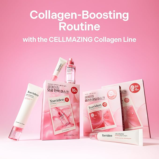 Torriden CELLMAZING Collagen Firming Eye Cream 30ml (1.01 fl.oz) | Wrinkle Improvement and Dark Circles Care | 5D Collagen Complex, 4R Pure Retinol | Korean Skincare Eye Cream