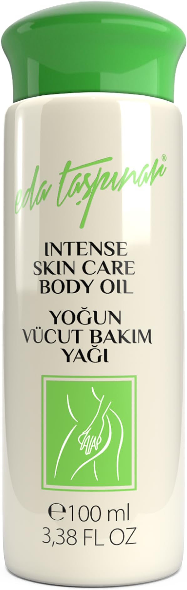 Eda Taşpınar Cellulite Minimizing Body System | Firming Massage Oil + Natural Dry Brushing Body Brush | Skin Smoothing Routine for Thighs, Belly & Butt | Non Greasy Hydrating Oil