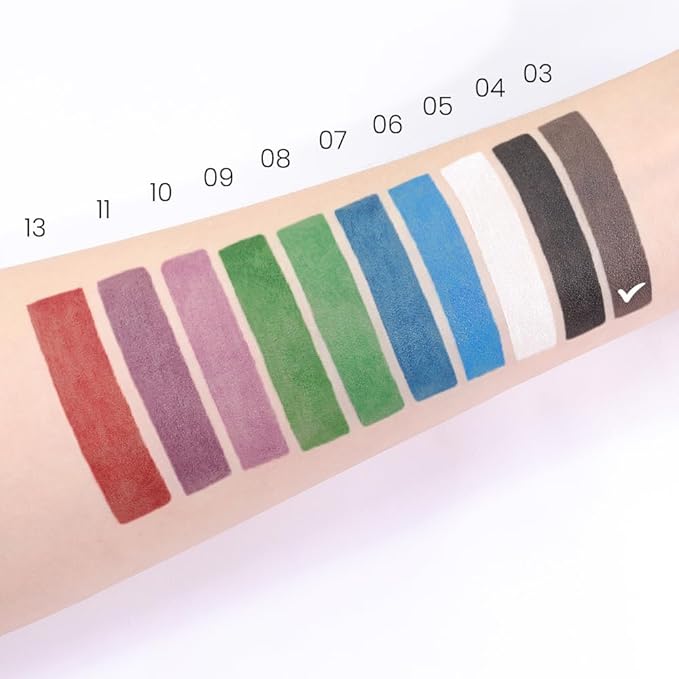 2Pcs Brown Gel Eyeliner Pencil Set,Natural Cream Eye Liner Waterproof Smudge Proof,Cat Eye Black Smokey Eyeshadow Palette Stick Crayon,Goth Halloween Makeup,delineador de ojos contra el agua