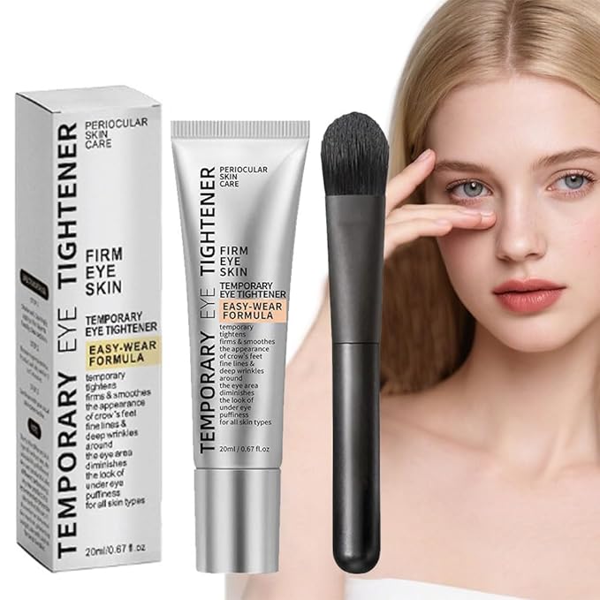 Perfect Eye Tightener Cream,Instant Firming Primer With Brush, Gentle Eye Skin Care Moisturizing Temporary Tightener For Lines, Wrinkles and All Skin Types (1)