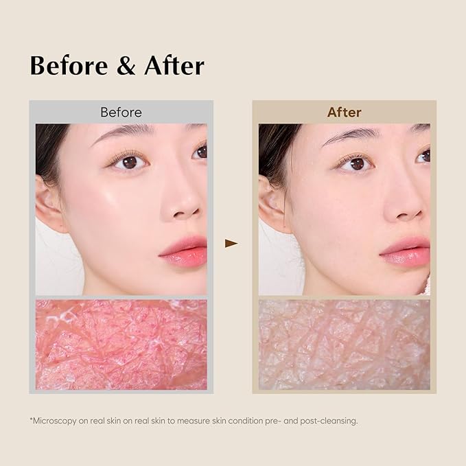 MIDHA RICE BRAN SCRUB FOAM 5.07fl.oz/150ml, Deep Cleansing, Pore-Purifying, Gentle Exfoliating – Soft Micro-Foam Face Wash with Balanced pH & Hydrating, Nourishing Care