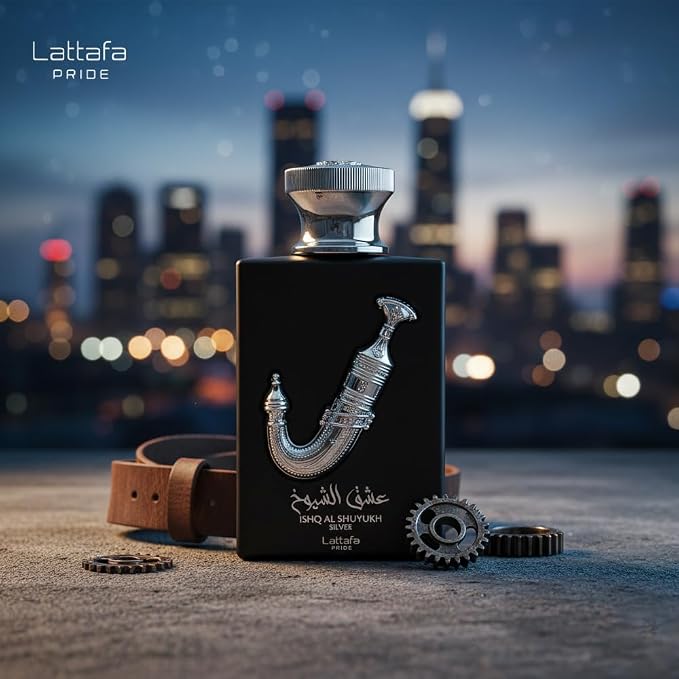 Lattafa Perfumes Ishq Al Shuyukh Silver for Unisex Eau de Parfum Spray, 3.4 Ounce