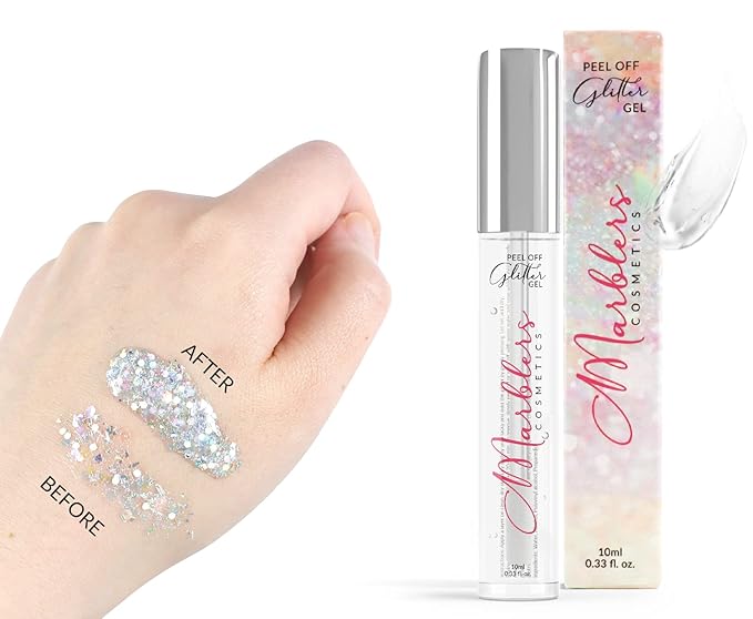 MARBLERS Twinkle Face & Body Glitter Duo [Copper & Holo Burnt Orange] 0.36oz (10g) | Non-Toxic | Cruelty-Free | Eyeshadow, Nail Polish, Nail Art | Festival, Rave & Party Makeup | Nail Art | Gel Nail