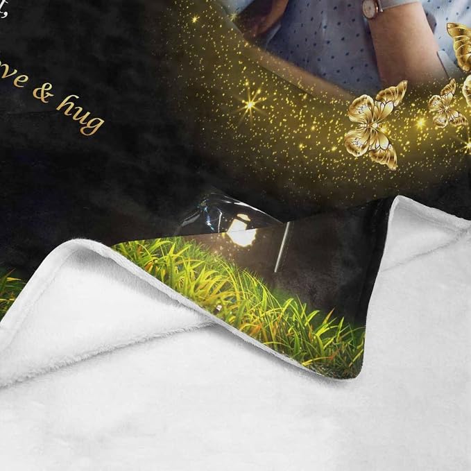 Custom Memorial Blanket with Photo - Sympathy Gift for Loss of Loved One