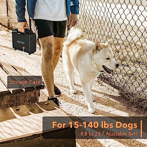Dog Training Collar with APP Control - 2-in-1 E Collar for Dogs Training 1/2 Mile Range Bluetooth-Enabled Waterproof Dog Training Collar with Remote Control Electric Dog Collar for 15-140 Lbs Dogs