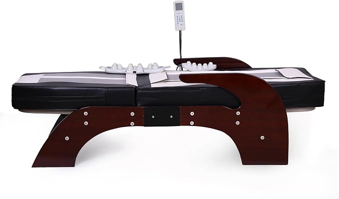 Far Infrared Thermal Therapy Full Body Neck Spine Leg Acupressure Electric Automatic Jade Roller Massage Bed Table -Tourmaline Jade Massage Bed