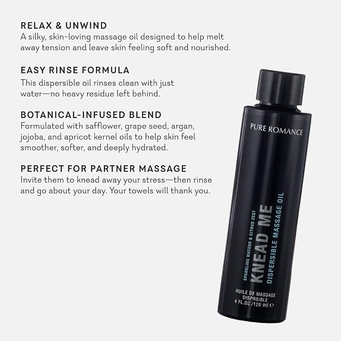 Pure Romance Knead Me | Easy Rinse Massage Oil